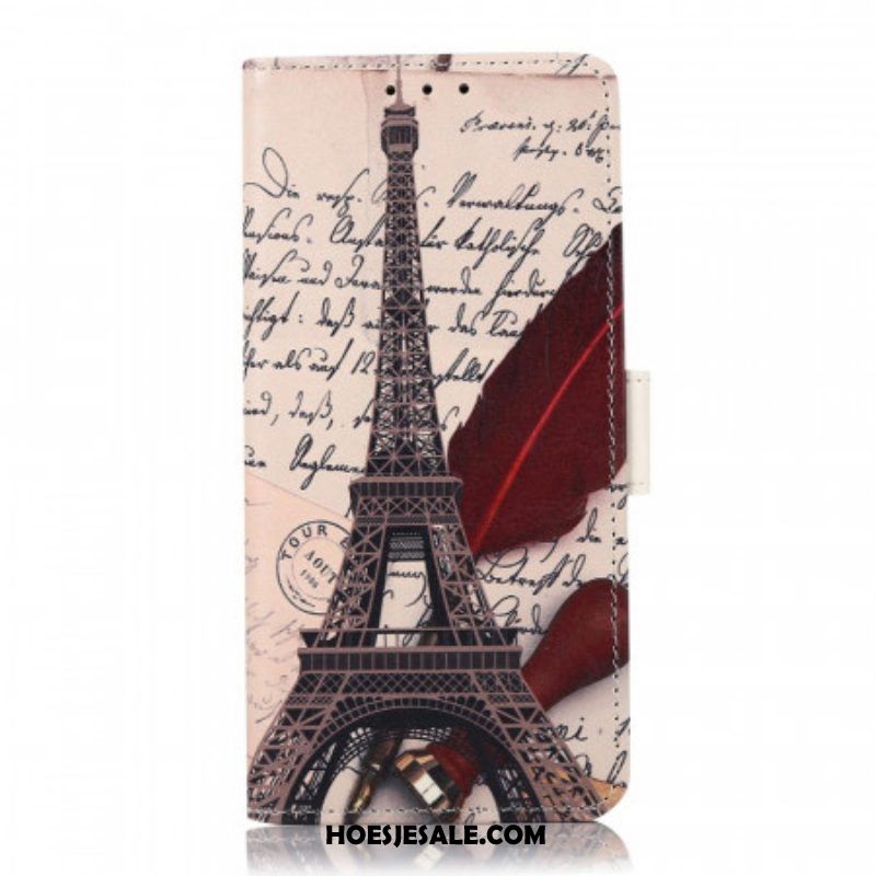 Flip Case voor OnePlus Nord CE 2 5G Romantisch Parijs
