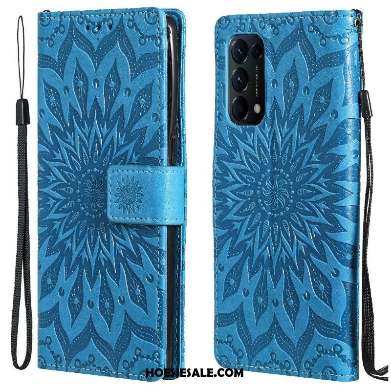 Flip Case voor Oppo Find X3 Lite Zonnebloem