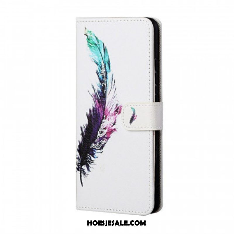 Flip Case voor Samsung Galaxy M23 5G Met Ketting Veer Met Koord