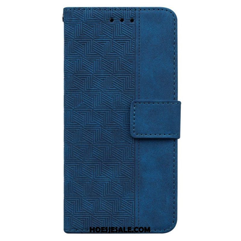 Flip Case voor Samsung Galaxy M33 5G Met Ketting Patroon Met Bandjes