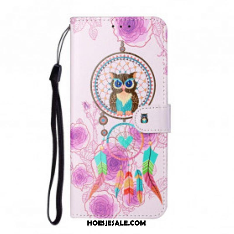 Flip Case voor Samsung Galaxy S21 Ultra 5G Koning Uil