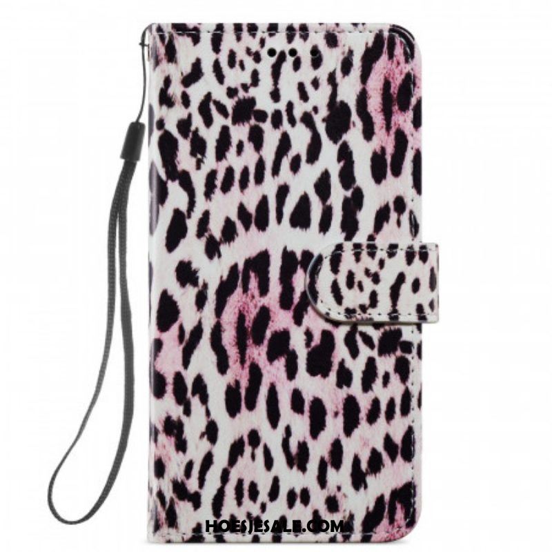 Flip Case voor Samsung Galaxy S22 5G Luipaardprint