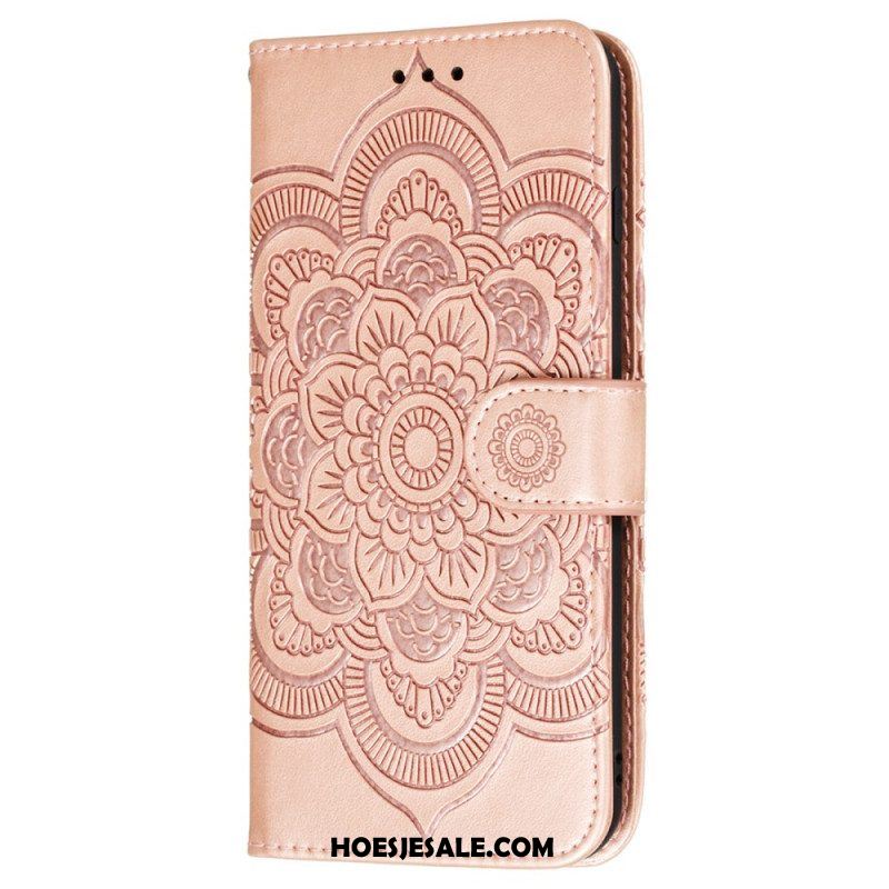 Flip Case voor Samsung Galaxy S22 5G Volledige Mandala