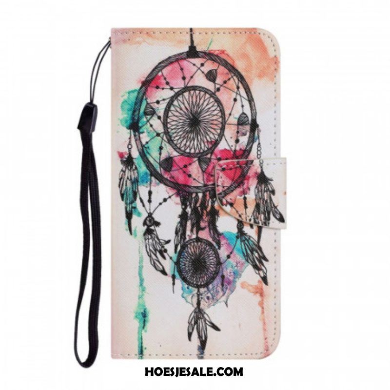 Flip Case voor Samsung Galaxy S22 Ultra 5G Dromenvanger Aquarel