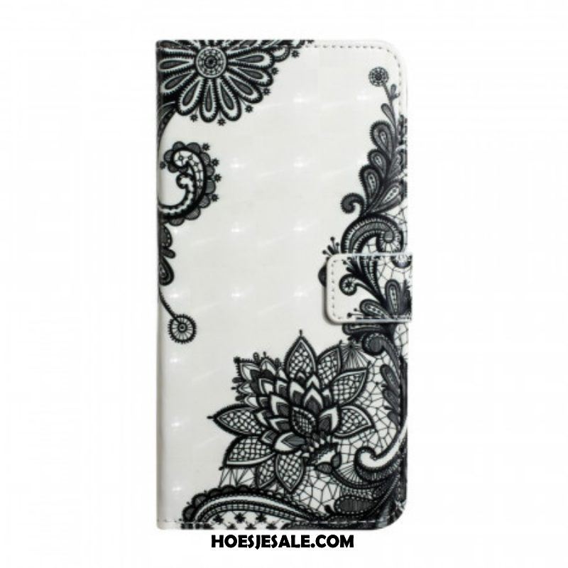 Flip Case voor Samsung Galaxy S22 Ultra 5G Met Ketting Verwijderbare Riem Veter