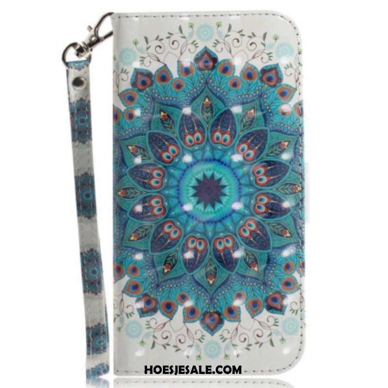 Flip Case voor Xiaomi 12 / 12X Met Ketting Strakke Mandala