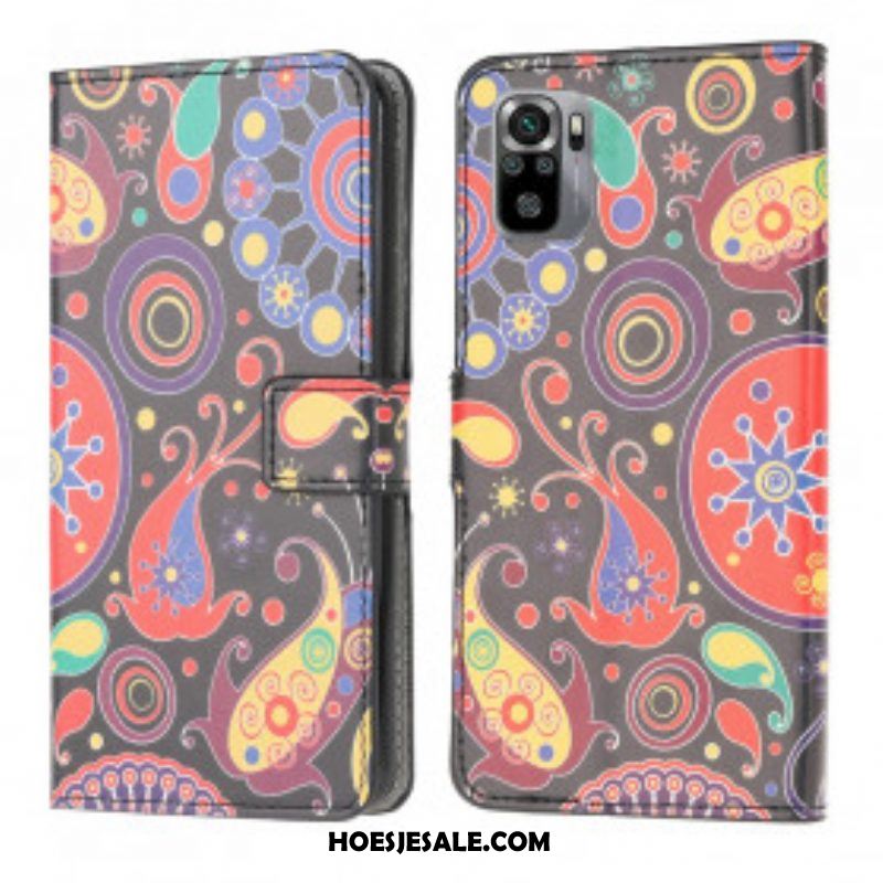 Flip Case voor Xiaomi Redmi Note 10 / 10S Galaxy-ontwerp