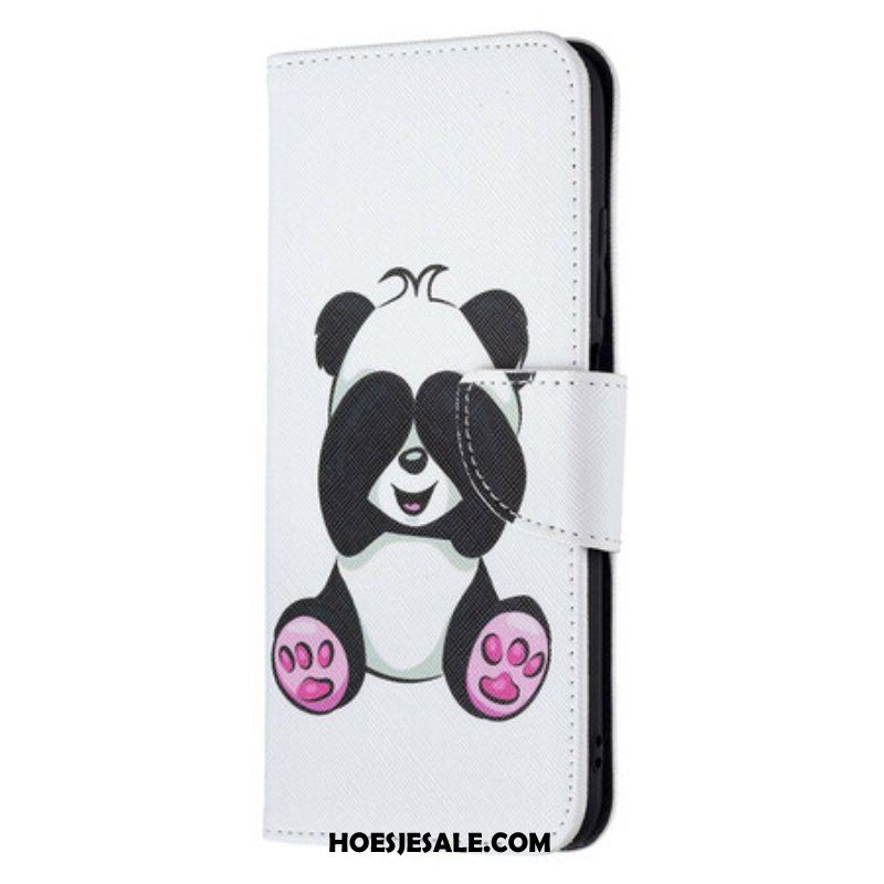 Flip Case voor Xiaomi Redmi Note 10 5G Panda-plezier