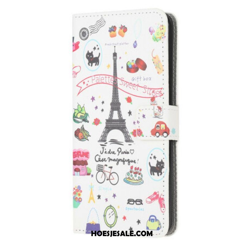 Flip Case voor iPhone 13 Mini Ik Hou Van Parijs