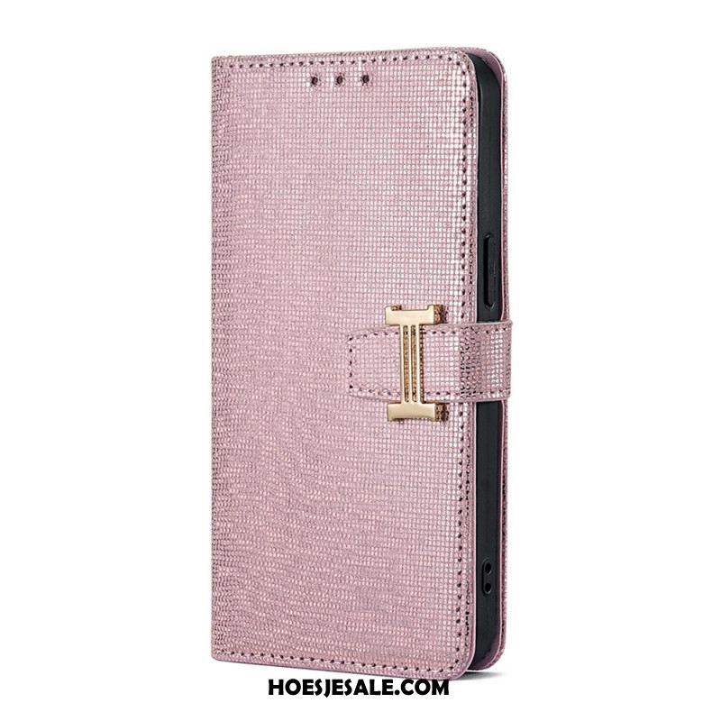 Folio-hoesje Huawei Pura 80 Telefoonhoesje Metalen Gesp