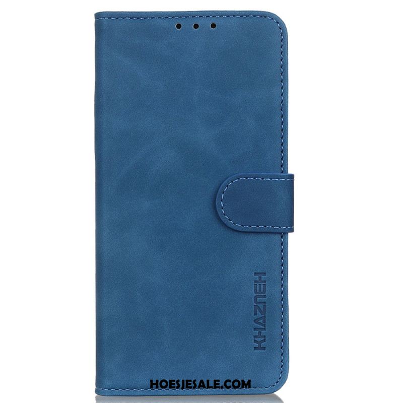 Folio-hoesje Oneplus 13r Telefoonhoesje Khazneh Suède-effect