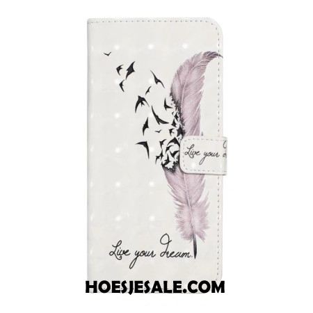 Folio-hoesje Oneplus Nord 4 Telefoonhoesje 3d Roze Veer