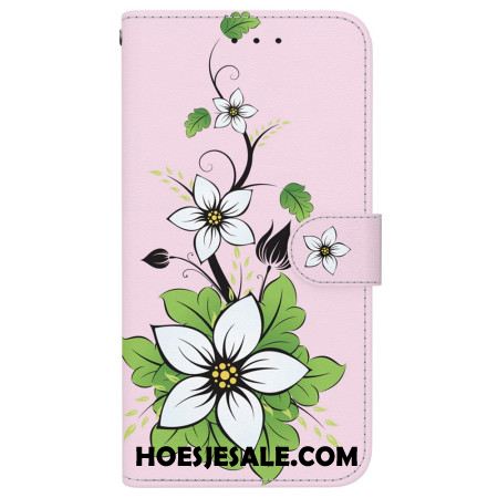 Folio-hoesje Oneplus Nord 5 Telefoonhoesje Leliebloemen
