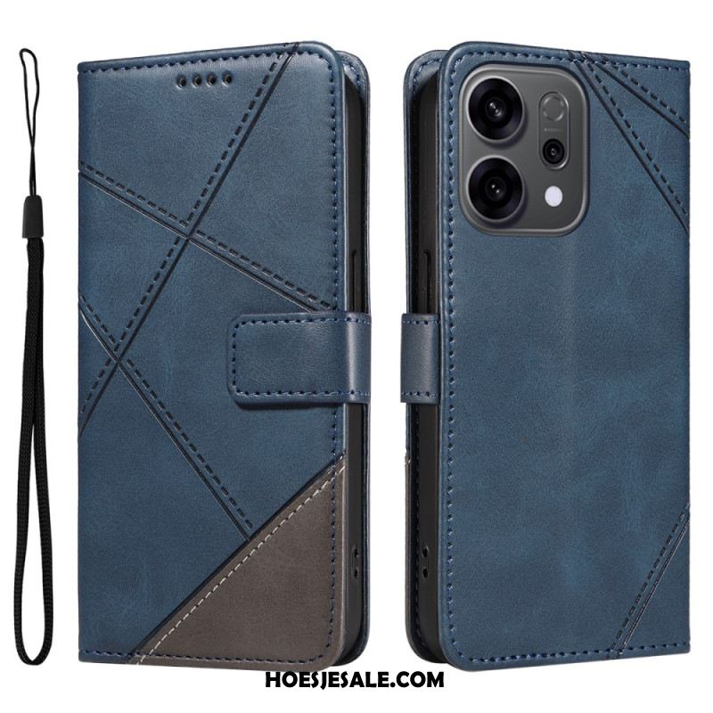 Folio-hoesje Oppo Reno 14 5g Tweekleurige Lijnen