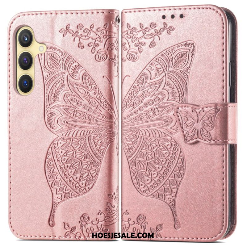 Folio-hoesje Samsung Galaxy S25 5g Barokke Vlinder
