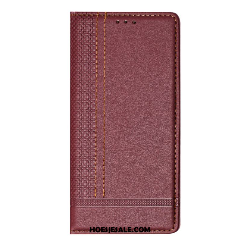 Folio-hoesje Samsung Galaxy S25 5g Edge Rasterpatroon Bescherming Hoesje