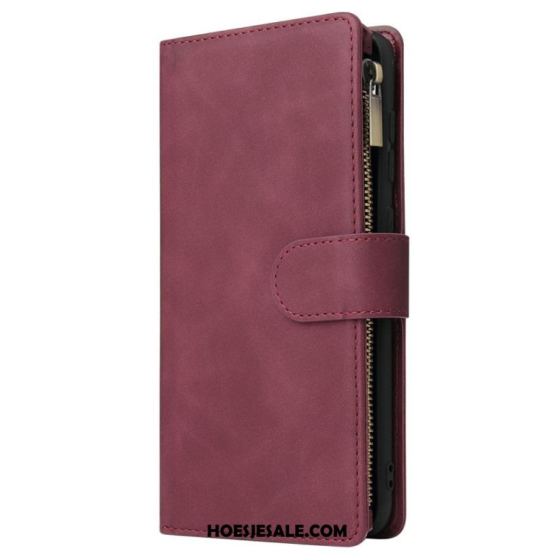 Folio-hoesje Samsung Galaxy S25 5g Edge Telefoonhoesje Portemonnee Met Suède-effect