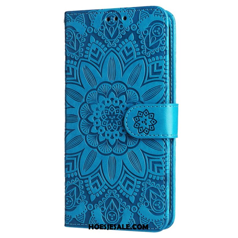 Folio-hoesje Samsung Galaxy S25 5g Edge Zonnebloempatroon