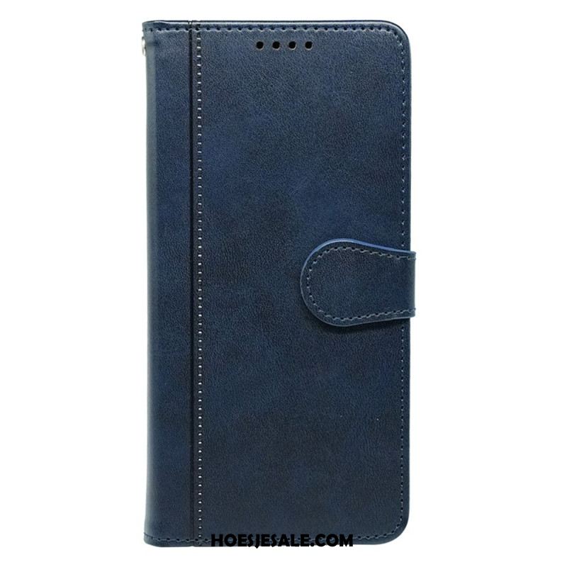 Folio-hoesje Samsung Galaxy S25 5g Suède-effect Ontwerp