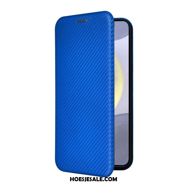 Folio-hoesje Samsung Galaxy S25 Fe Koolstofvezel