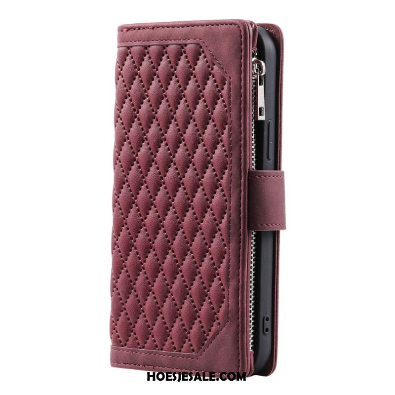 Folio-hoesje Samsung Galaxy S25 Plus 5g Gewatteerde Portemonnee