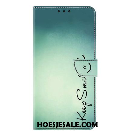 Folio-hoesje Samsung Galaxy S25 Plus 5g Telefoonhoesje Blijf Lachen