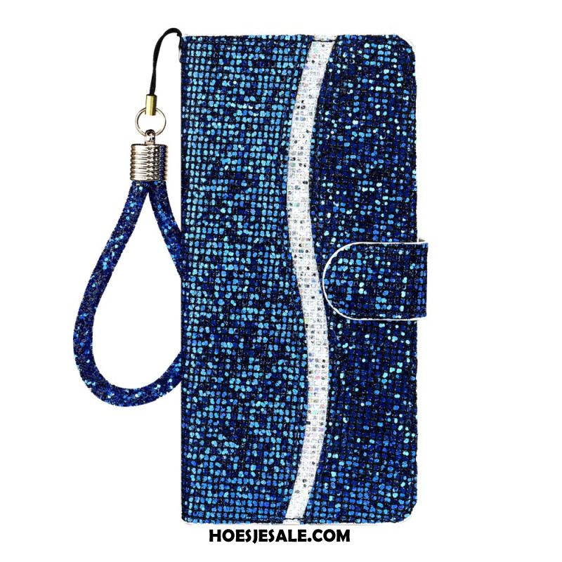 Folio-hoesje Samsung Galaxy S26 Telefoonhoesje S-design Met Pailletten