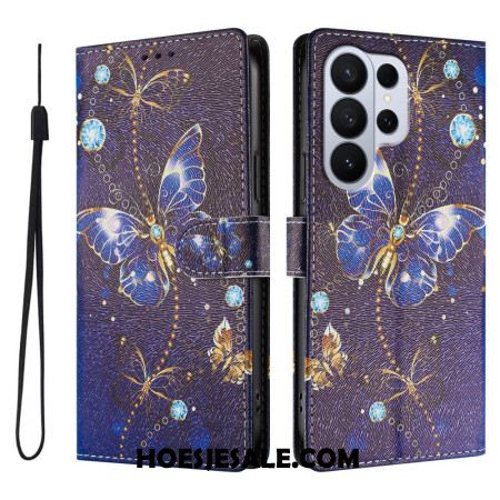 Folio-hoesje Samsung Galaxy S26 Ultra Telefoonhoesje Kostbare Vlinders
