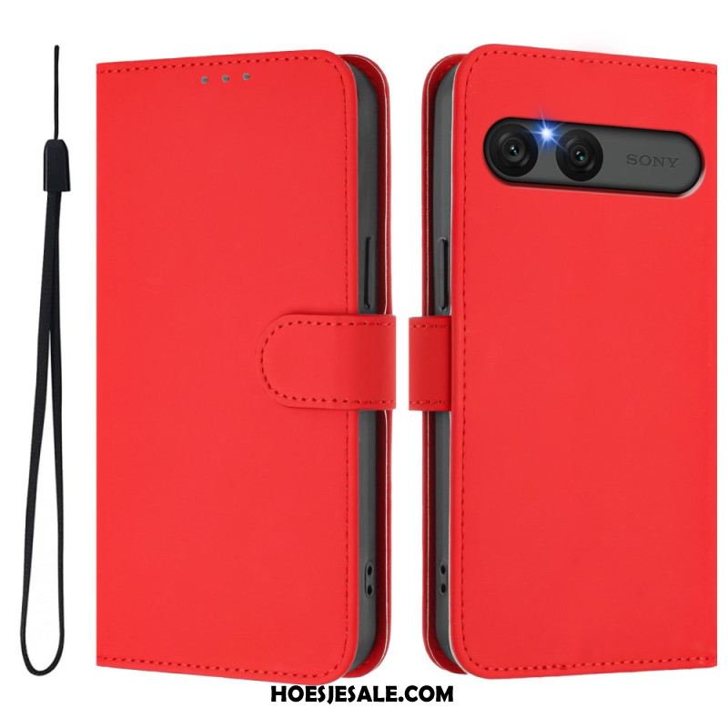 Folio-hoesje Sony Xperia 10 Vii Telefoonhoesje Kunstleer