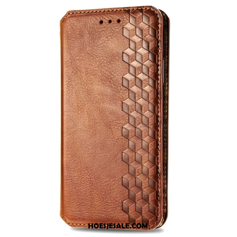 Folio-hoesje Voor Xiaomi Redmi Note 14 Pro Plus 5g Suède-effect Met Sierrand