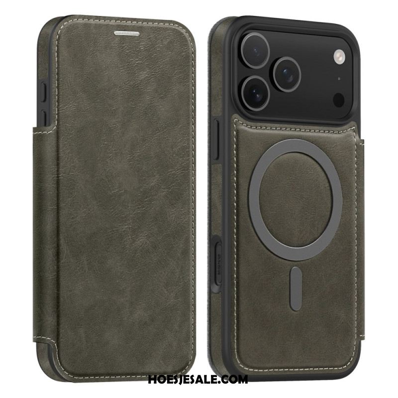 Folio-hoesje Voor iPhone 17 Pro Magsafe-compatibele Rfid-kaarthouder