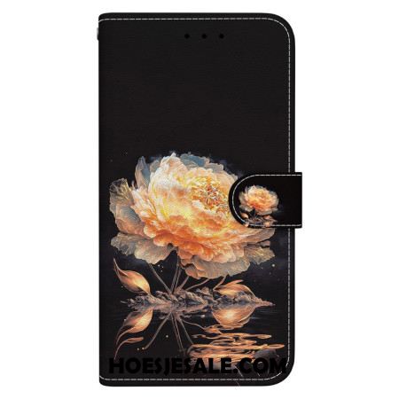 Folio-hoesje Xiaomi 15 Pro Gouden Pioenroos