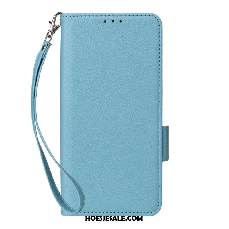 Folio-hoesje Xiaomi 15 Ultra Telefoonhoesje Gestructureerd Bandje