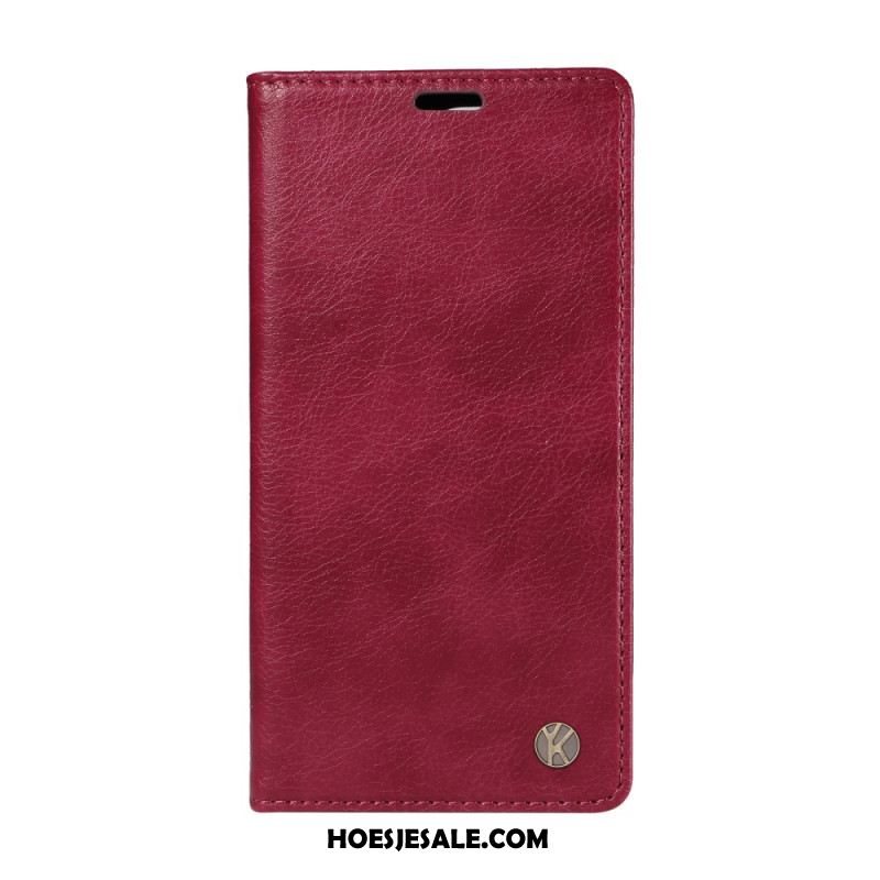 Folio-hoesje Xiaomi 15 Ultra Yikatu Lychee Imitatieleer Leer