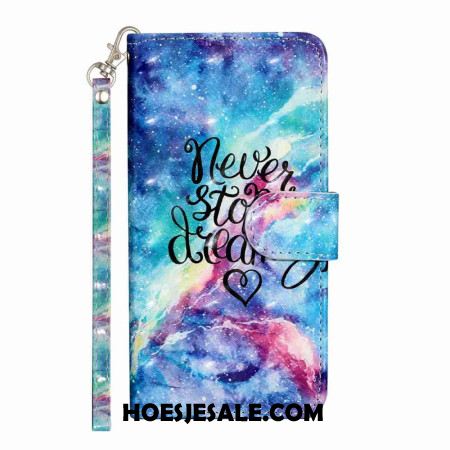 Folio-hoesje Xiaomi 15t Pro Blijf Dromen Met Een Bandje