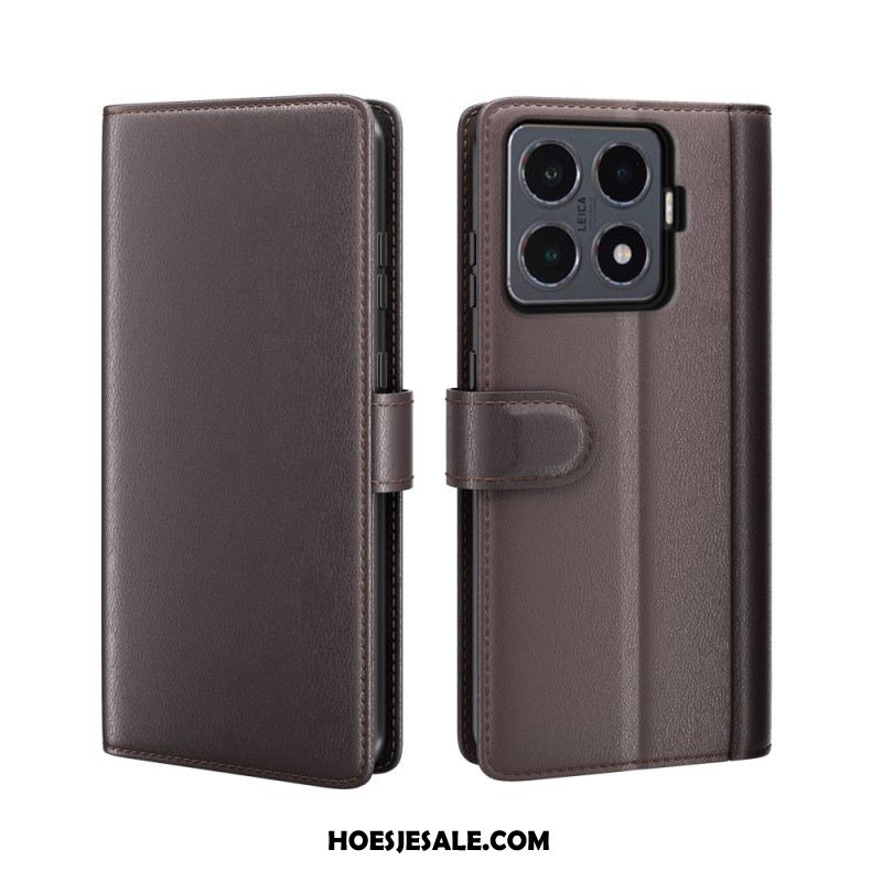 Folio-hoesje Xiaomi 15t Pro Echt Leer