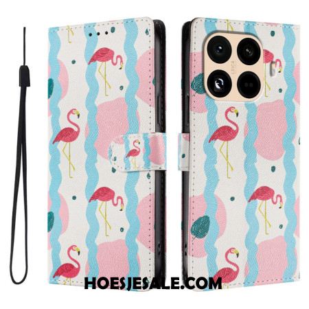 Folio-hoesje Xiaomi 15t Pro Flamingo's