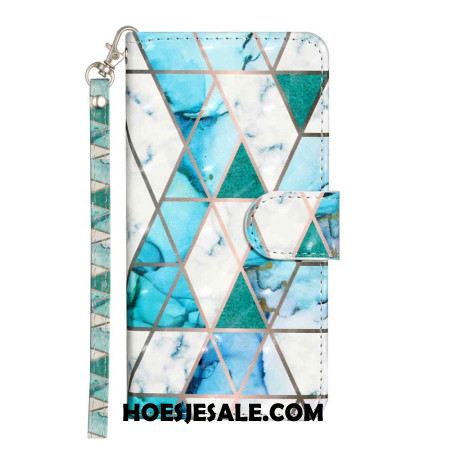 Folio-hoesje Xiaomi 15t Pro Groen Marmer Met Bandje