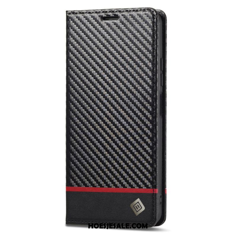 Folio-hoesje Xiaomi 15t Telefoonhoesje Koolstofvezel