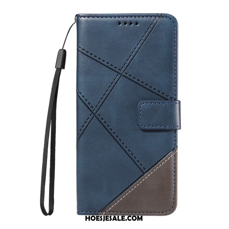 Folio-hoesje Xiaomi 17 Pro Tweekleurige Leerlook