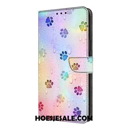 Folio-hoesje Xiaomi Redmi Note 14 Pro 4g Telefoonhoesje Kattenpootafdrukken