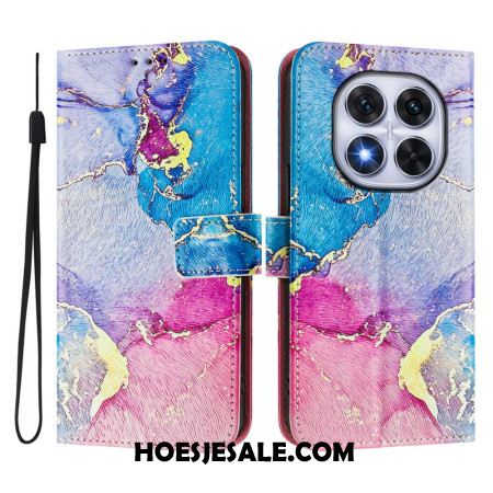 Folio-hoesje Xiaomi Redmi Note 14 Pro Plus 5g Meerkleurig Marmerpatroon