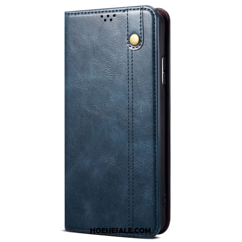 Folio-hoesje Xiaomi Redmi Note 14s Gewaxt Kunstleer Bescherming Hoesje