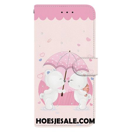 Folio-hoesje Xiaomi Redmi Note 14s Telefoonhoesje Cartoon Berenpaar