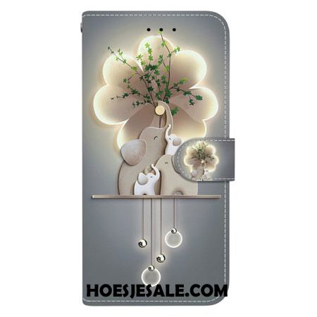 Folio-hoesje Xiaomi Redmi Note 14s Telefoonhoesje Olifanten