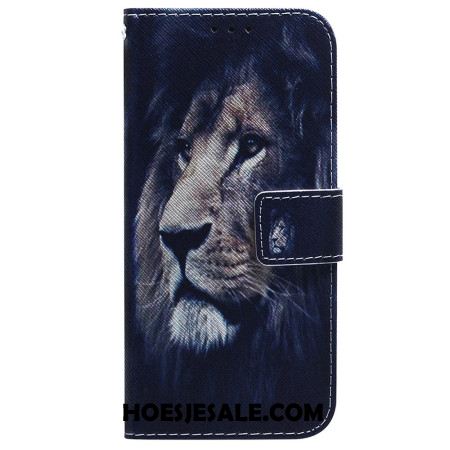 Folio-hoesje Xiaomi Redmi Note 15 5g Telefoonhoesje Dromende Leeuw