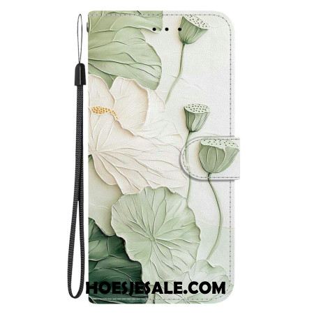 Folio-hoesje Xiaomi Redmi Note 15 5g Telefoonhoesje Lotus Patroon