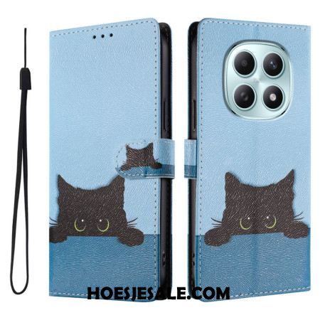 Folio-hoesje Xiaomi Redmi Note 15 5g Telefoonhoesje Zwarte Kat