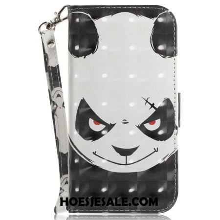 Folio-hoesje Xiaomi Redmi Note 15 Pro 5g Boze Panda Met Bandjes