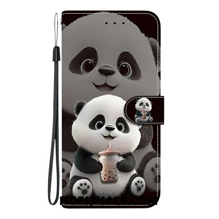 Folio-hoesje Xiaomi Redmi Note 15 Pro Plus 5g Telefoonhoesje Melkthee Panda